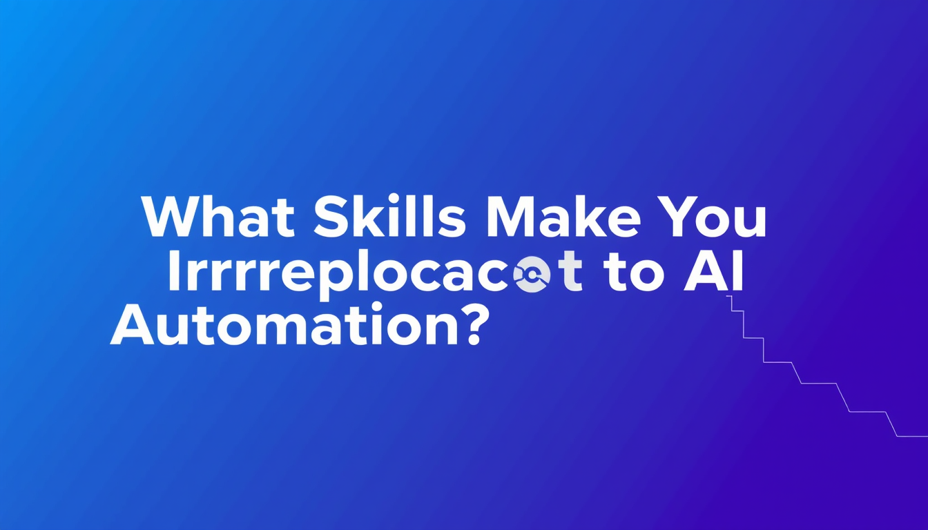 What Skills Make You Irreplaceable to AI Automation?